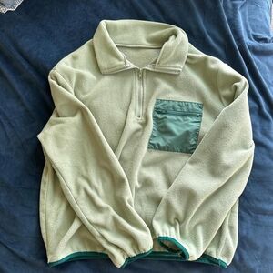 SHEIN Men's Light Green Zip-Up Sweater